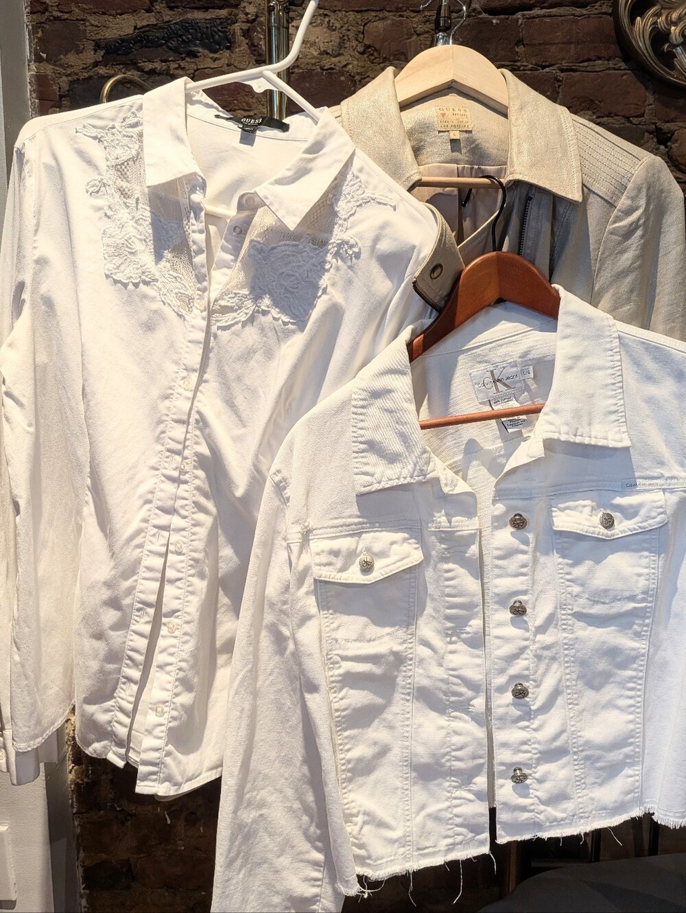 ✨ DESIGNER BUNDLE | Calvin Klein & Guess Jackets + Blouse (Fits Medium)